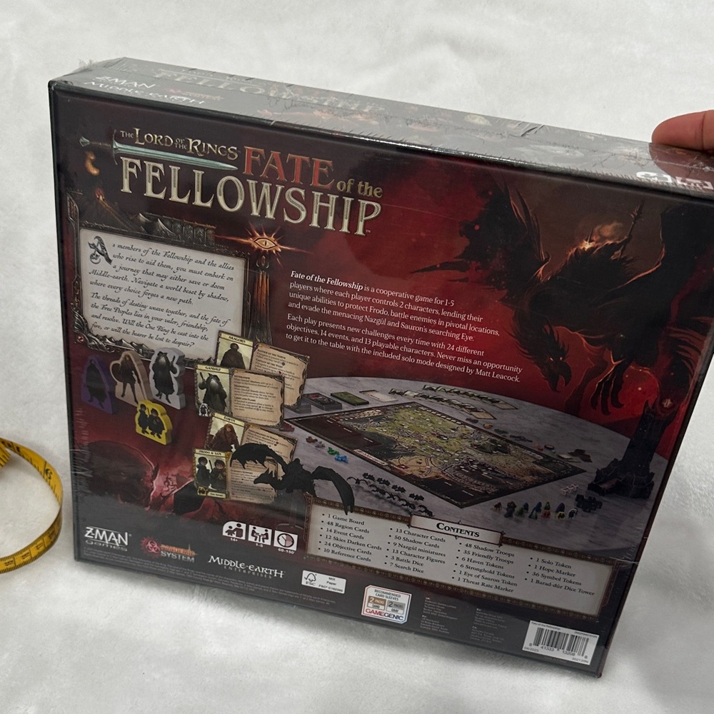 The Lord of the Rings: Fate of the Fellowship Board Game/sealed - Picture 5 of 8